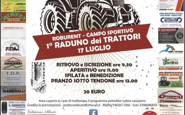 A Roburent è in arrivo 1° Raduno di Trattori