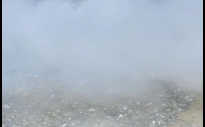 Incendio in discarica a Magliano Alpi
