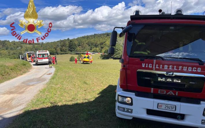 Incidente a Montezemolo, auto contro moto