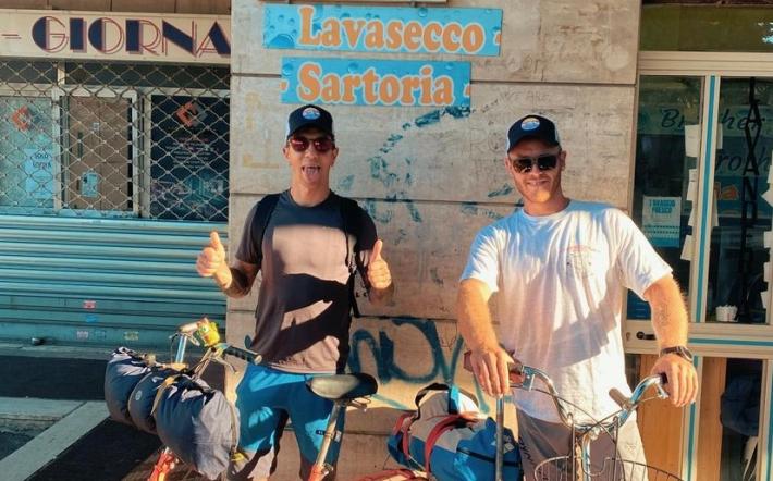 Peveragno: impresa riuscita per Fabio e Andrea, arrivati a Roma con la Graziella