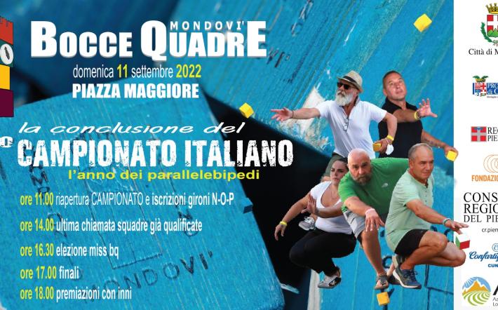 Mondoví: finale “Bocce Quadre” e ci sarà anche Italia Uno