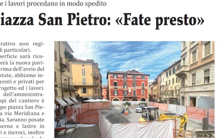 Mondovì, mega cantiere di piazza San Pietro: «Fate presto»