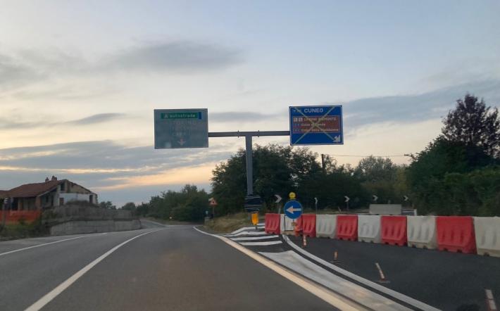 Mondovì: lavori di manutenzione sullo svincolo in uscita per Cuneo