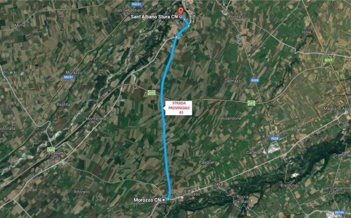 Strade pericolose: c’è anche la provinciale 43 segnalata da Morozzo e Sant’Albano