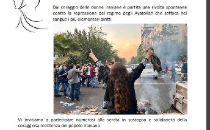 Una serata per l’Iran e per i diritti violati delle donne a Morozzo