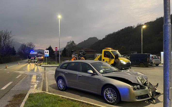 Bagnasco: incidente sulla statale 28, moto contro auto