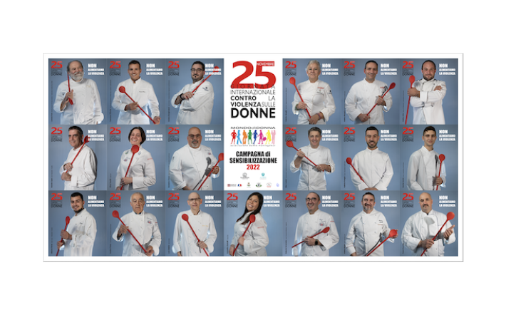 “Mondodidonna” torna con la campagna 2022: cuochi della “Granda” contro la violenza di genere