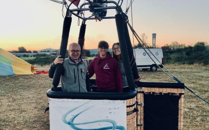 La mongolfiera di Volo a Prenderti al Raduno Aerostatico di Mondovì 