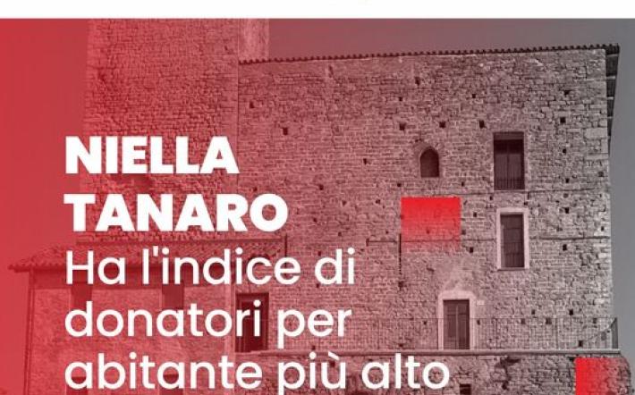 Niella Tanaro “paese del dono”, è il Comune con il più alto indice di donatori