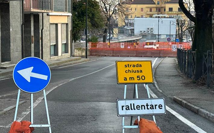 Mondovì: chiusa via Durando per tre mesi. Lavori per lo scaricaotre delle acque