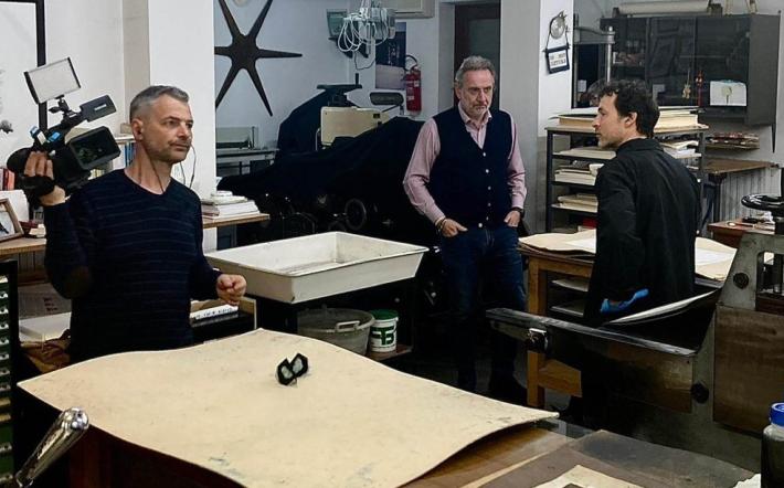 Le telecamere di Studio Aperto a Dogliani