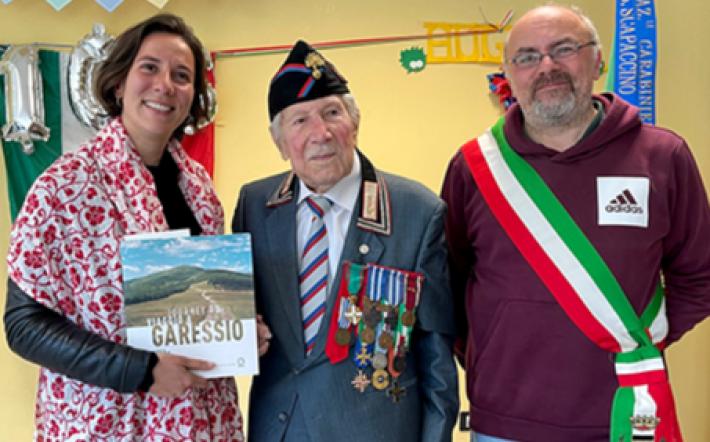 Garessio: gli auguri al maresciallo che compie 105 anni