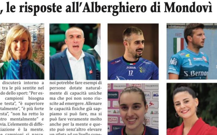 “Campioni si nasce?”, le riposte all’Alberghiero di Mondovì