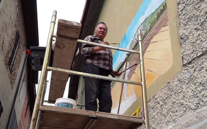 Niella: nuovo murale dedicato alla “Semina”