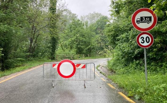 Piogge diffuse anche su Mondovì: chiusura di strada Pascomonti fino a lunedì