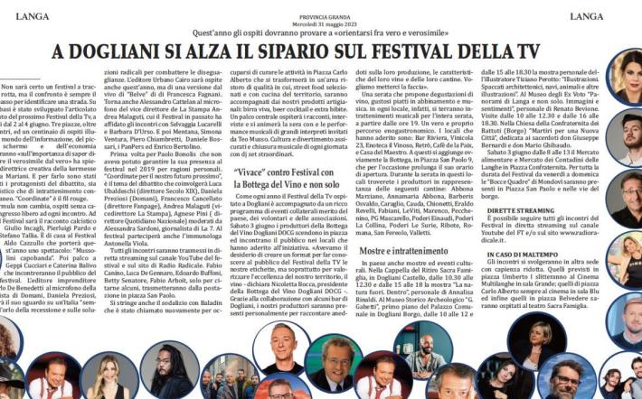 A Dogliani su il sipario sul Festival della Tv