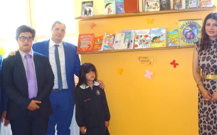 Dedicata al piccolo Andrea l’aula di lettura della primaria di Villanova