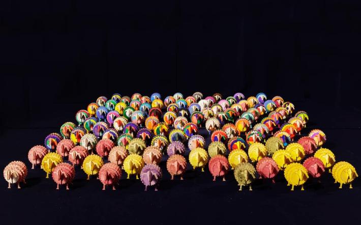 A Murazzano un esercito di coloratissime Gemma Fè