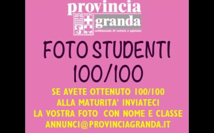 Gli eccellenti dei 100/100 e 100 e lode della Maturit&agrave; li vogliamo. Studenti: inviateci nome, foto e scuola, vi pubblichiamo volentieri