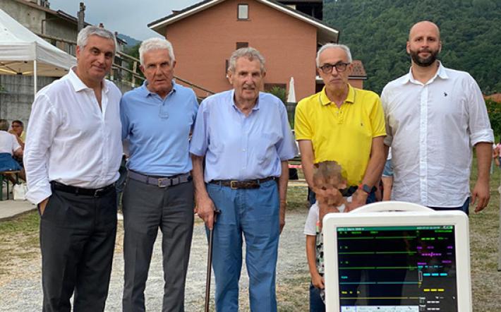 Benefattore dona monitor paramedico alla Casa di riposo di Mombasiglio