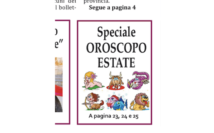 L'OROSCOPO DELL'ESTATE DELLA NOSTRA CORINNE