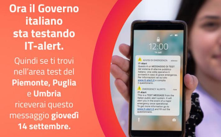 IL VIDEO. “It-Alert": suonerà il 14 Settembre In Piemonte il test del nuovo sistema di allarme pubblico 