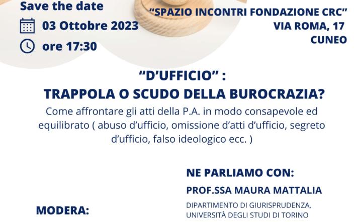 “D’ufficio”. Trappola o scudo della burocrazia?”, convegno di Aispa