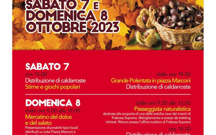 Sabato e domenica non solo caldarroste: spettacolo, giochi e sapori autunnali