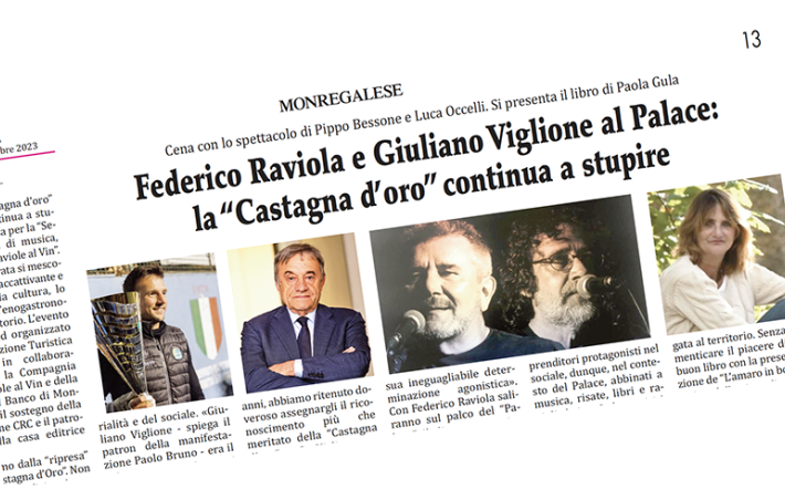 Federico Raviola e Giuliano Viglione al Palace:&nbsp;la &ldquo;Castagna d&rsquo;oro&rdquo; continua a stupire