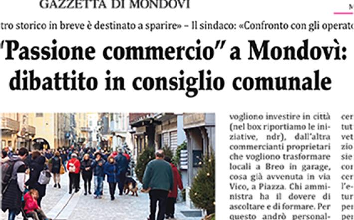 “Passione commercio” a Mondovì: dibattito in consiglio comunale. Le frasi: “Quello nel centro storico in breve è destinato a sparire” – “Confronto con gli operatori per le soluzioni”