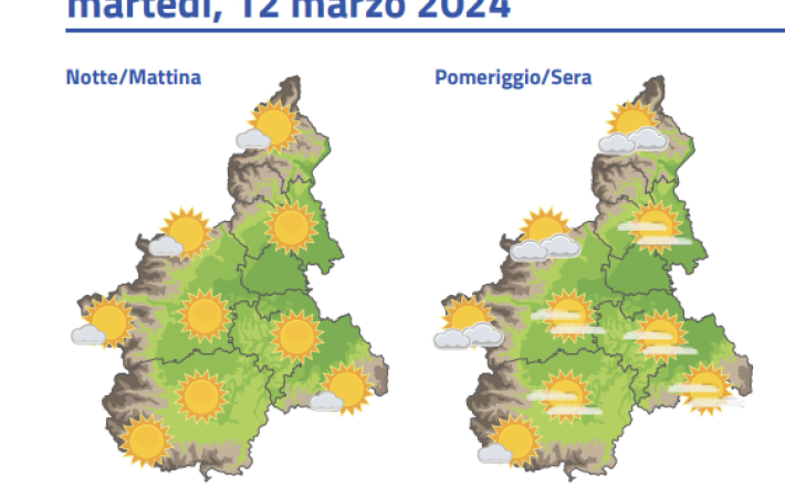 Meteo, martedì 12 marzo: assenza di precipitazioni, cielo soleggiato