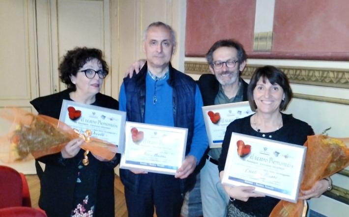 I commedianti niellesi premiati alla rassegna dialettale del teatro Toselli