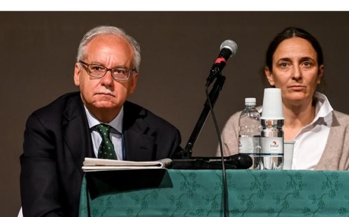 Enzo D'Orsi al fianco di Ludovica Mantovani