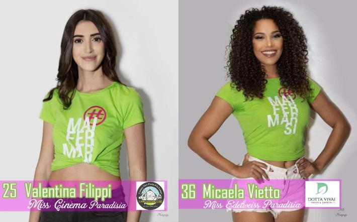 Miss Paradisia: Valentina Filippi di Carrù e Micaela Vietto di Farigliano alla finale regionale