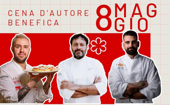 Il &ldquo;Sorriso per Giorgia&rdquo; diventa cena d&rsquo;autore&nbsp;con il trittico di cuochi di grande qualit&agrave;