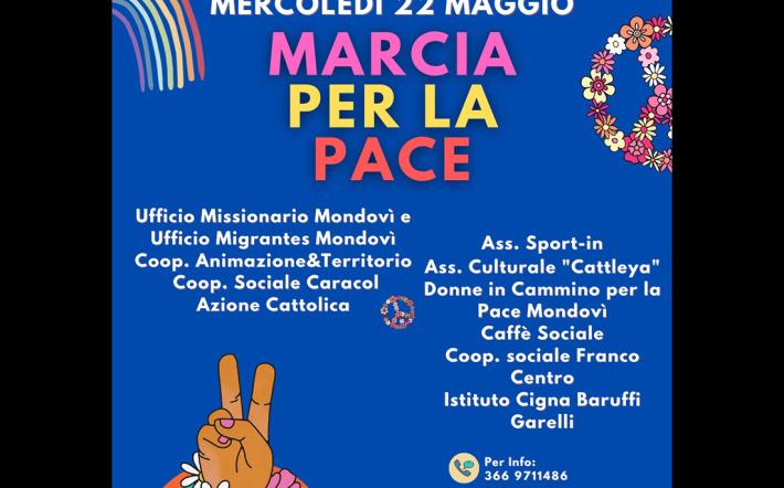 Marcia per la pace a Mondovì