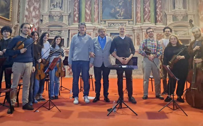 Mondovì: il maestro Tghi in Sala Ghislieri con i giovani dell'Academia Montis Regalis