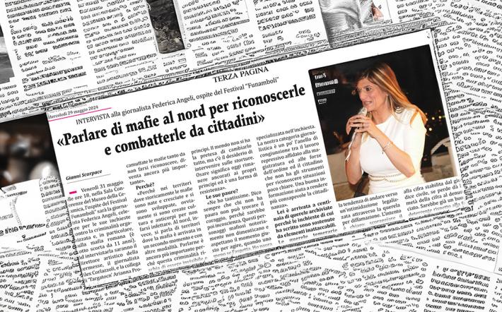 «Parlare di mafie al nord per riconoscerle e combatterle da cittadini». INTERVISTA alla giornalista Federica Angeli, ospite del Festival “Funamboli” di Mondovì