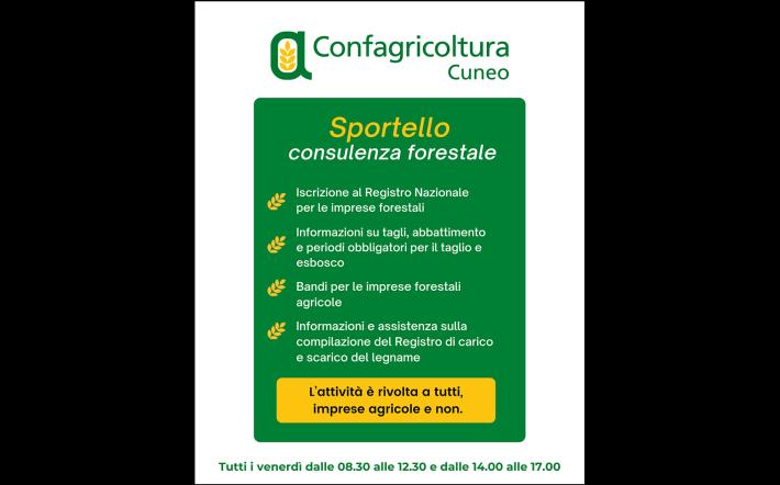 Confagricoltura Mondovì: ogni venerdì apre lo sportello di consulenza forestale