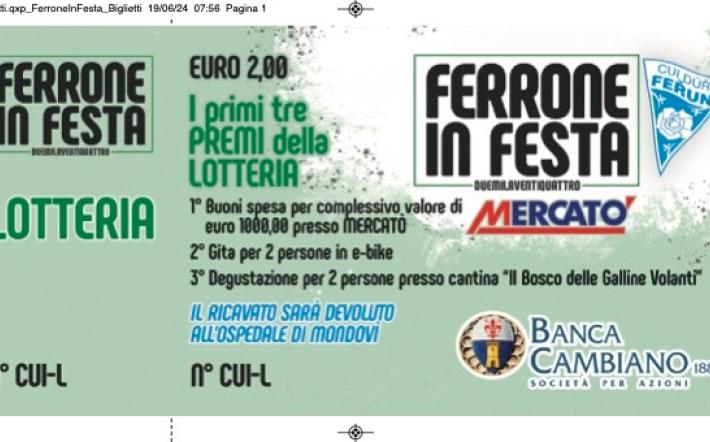 &ldquo;Ferrone in Festa&rdquo;: aggregazione, concerti, giochi e lotteria