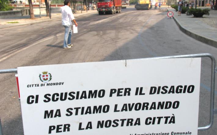 Mondovì, partono gli interventi di bitumatura: strade e divieti