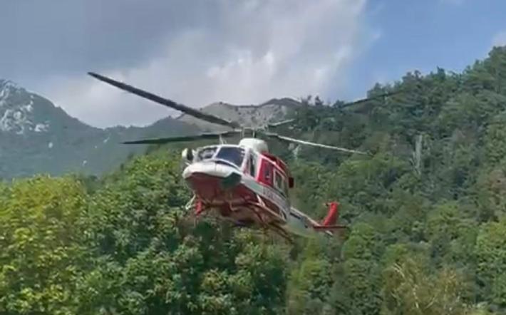 Garessio: bovino ferito in salvo grazie ai vigili del fuoco 