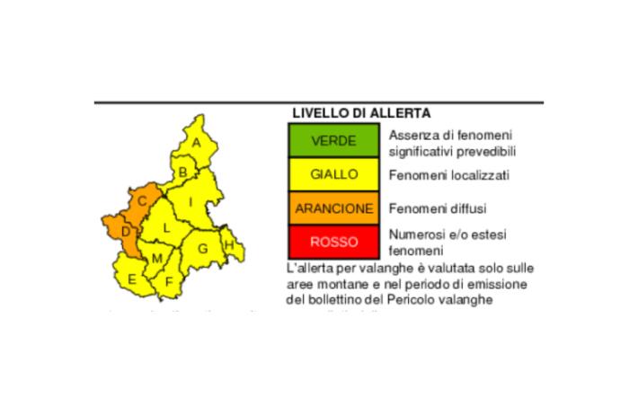 Meteo: giovedì 5 settembre allerta gialla in tutto il Piemonte, rischio idrogeologico