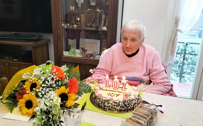 Garessio: addio alla supercentenaria. Nonna Francesca, 107 anni