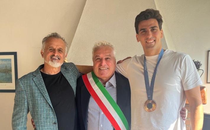 La medaglia olimpica di Luca Cupido a Niella Tanaro
