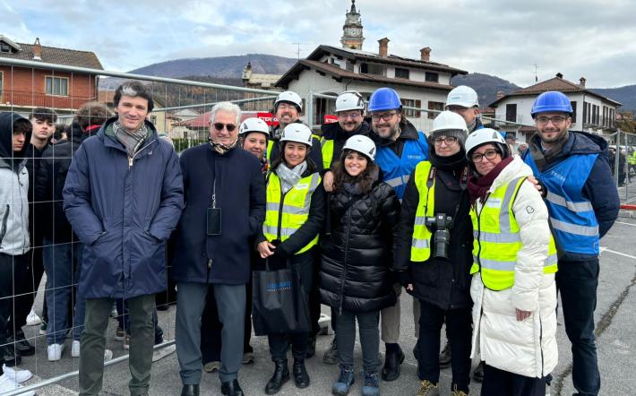 Garessio: inizia la posa del nuovo ponte Odasso. Presente anche il designer Giugiaro