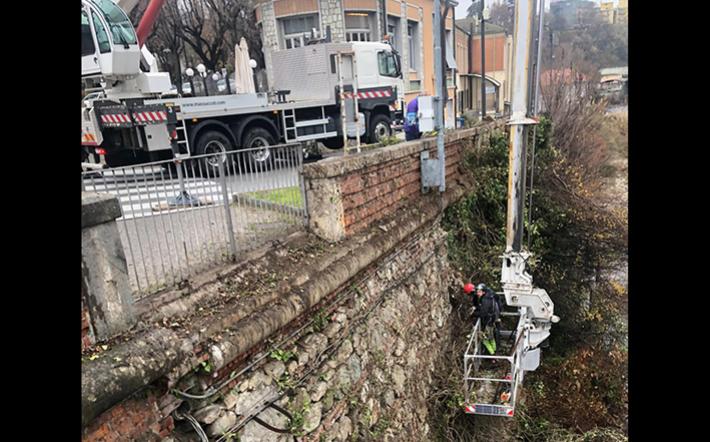 Torrente Ellero a Mondov&igrave;:&nbsp;iniziati i lavori di pulizia dell&rsquo;alveo in citt&agrave;