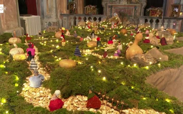 Piozzo: il Presepe di Zucche su Rai 3 al Tgr Piemonte 