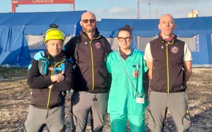 Quattro monregalesi della Maxiemergenza all’Eu Modex di Lisbona con l’ospedale da campo