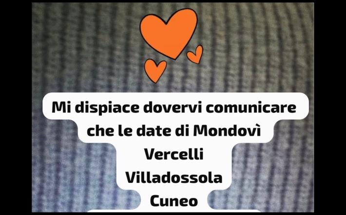 Ambra si scusa su Instagram con gli spettatori di Mondovì: "Motivi di salute, costretta a sospendere la tournée"